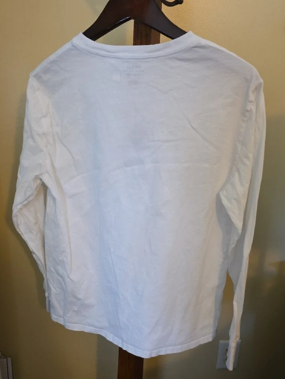 Ralph Lauren Boy's White Long-Sleeve Tee with Multicolor Polo Player Graphic
